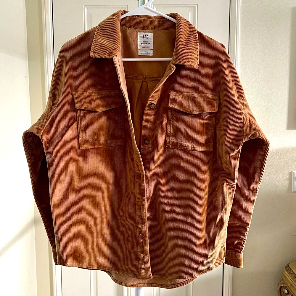 GAP Corduroy Button Down Long Sleeves Shirt